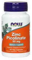 Піколінат цинку Now Foods Zinc Picolinate 50 мг, 60 капсул (NOW-01550)