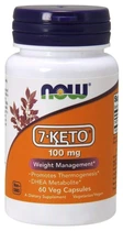 Дієтична добавка NOW 7-KETO 100 мг у капсулах.