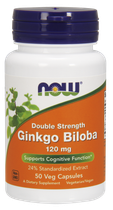 Натуральная добавка Now Foods Гинкго Билоба Ginkgo Biloba Double Strength 120 мг Капсулы