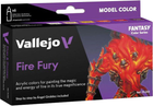 Zestaw farb akrylowych Vallejo Model Color Fantasy 70.243 Fire Fury 6 szt x 18 ml (8429551702430)