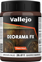 Паста Vallejo Diorama FX 26.811 Brown Mud 200 мл (8429551268110)