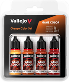 Zestaw farb akrylowych Vallejo Game Color 72.381 4 x 18 ml Pomarańczowe (8429551723817)