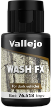 Фарба Vallejo Wash FX 76.518 35 мл Black (8429551765183)