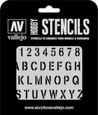 Szablon Vallejo ST-LET002 Stencils Stamp Font 1:35 (8429551986519)