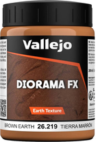 Pasta Vallejo Diorama FX Earth Textures 26.219 200 ml Brown Earth (8429551262194)