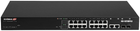 Switch Edimax Gigabit Ethernet 18 Ports Long Range Web Smart Switch with 2 SFP slots Black (GS-5216PLC)