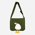 Torebka shopper damska materiałowa Art Of Polo Hello goose Bag tr24174-3 Oliwkowa (5905602912124)