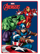 Koc polarowy Marvel Avengers 100 x 140 cm Niebieski (8435631314851)