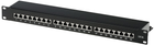 Патч-панель Helos 19" 1U 24 port Cat 6A RAL 9005 (4005938468683)