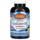 Риб’ячий жир з печінки тріски Carlson Cod Liver Oil Gems лимон, з низьким вмістом вітаміну А, 300 капсул (CAR-01393)
