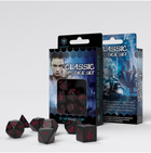 Zestaw kości Q-Workshop Classic RPG Dice Kit Klasyczny 7 elementów Czarno-czerwone (5907699493685)