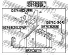 Скоба тормозного суппорта Febest (0577CGGR)