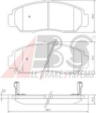Колодка гальм. диск. HONDA CIVIC, FR-V передн. (вир-во ABS) A.B.S. (37312)