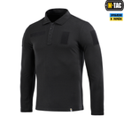 Поло тактичне довгий рукав M-Tac Black (2XL) 65/35 80021002-2XL