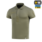 Поло з світловідбивним написом НГУ M-Tac Army Olive (2XL) 65/35 80033062-2XL