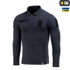 Поло тактичне довгий рукав M-Tac Dark Navy Blue (XL) 65/35 80021015-XL