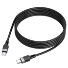 Кабель Hoco Type-C to Type-C Energy silicone charging data cable X109 |2m, 60W| чорний