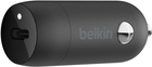 Автомобільний зарядний пристрій Belkin BoostCharge 30W USB-C Black (CCA004btBK)