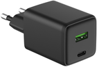 Ładowarka sieciowa alkaya 45W GaN 2 Port USB-C+A Black (CR-50003)