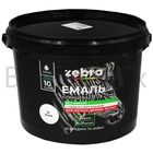 Емаль акрилова для дерева, металу та бетону ZEBRA 2 кг RAL 9003 10 біла глянцева