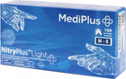 Рукавички нітрилові MediPlus NitryPlus light розмір M-8 Сині 100 шт (6933265560245)