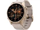 Спортивний годинник Garmin Fenix 8 43mm AMOLED Sapphire Soft Gold with Limestone Leather Band (010-02903-40)