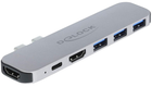 Док-станція Delock for MacBook Dual HDMI 4K/PD/Hub Grey (4043619877539)