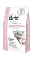 Сухой корм для кошек Brit VD Hypoallergenic при аллергии с лососем и горохом