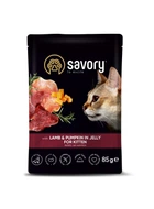 Влажный корм Savory для котят Ягненок с тыквой в желе 85 г