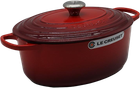 Garnek do gotowania gęsi LeCreuset owalny żeliwny wiśniowy 31 cm (0024147263166)