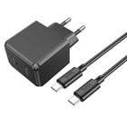 Зарядний пристрій Hoco CS13A Ocean PD20W + Type-C to Type-C Cable Black