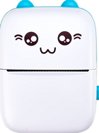 Портативный термопринтер Bambi Cat Mini printer Аккумуляторный Bluetooth бумага Синий