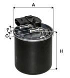 Фильтр топливный WIX FILTERS Evobus, Sprinter, Mercedes-Benz Sprinter, Viano, Vito (WF8497) WIX Filters (WF8497)