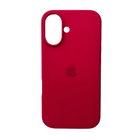 Защитный чехол-накладка Silicone Full Case AA Open Cam для Apple iPhone 16 Maroon (FullOpeAAi16-35)
