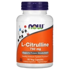 Аминокислота Now L-Citrulline 750 мг