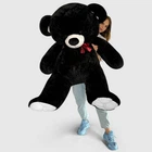 Большая мягкая игрушка BigMishki плюшевый мишка Томми 180 см Черный