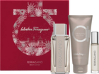 Zestaw męski Salvatore Ferragamo Bright Leather Woda toaletowa 100 ml + Woda toaletowa 10 ml + Żel pod prysznic 100 ml (8052464892518)