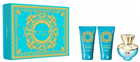 Набір Туалетна вода Versace Dylan Turquoise Pour Femme 50 мл + Гель для душу 50 мл + Лосьйон для тіла 50 мл (8011003884988)