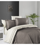 Комплект постельного белья Deluxe Satin First Choice - First Choice - S-416 SERENİTY MİNK CREAM - Евро - Коричневый