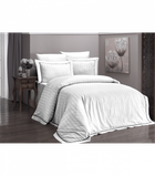 Комплект постельного белья Deluxe Satin First Choice - First Choice - DLX-21 NOVEL LİNE WHİTE - Евро - Белый