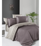 Комплект постельного белья Deluxe Satin First Choice - First Choice - S-400 SERENİTY LİLAC BEİGE - Евро - Коричневый