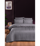 Комплект постельного белья Deluxe Ranforce Dark Series First Choice - First Choice - RDLX-206 Glosland Quicksilver - Евро - Серый