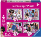 Набір пазлів Ravensburger Barbie 19 x 14 см 12+16+20+24 деталей (4005556031740)