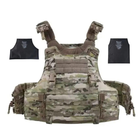 Плитоноска size XL Warrior Assault Systems Quad Release Plate Carrier multicam з балістичними вставками