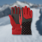 Перчатки горнолыжные теплые детские LUCKYLOONG Winter (р-р M-L, Черно-красный) (C-1213_Черно-красный_ML)