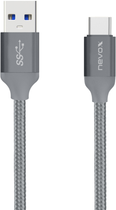 Кабель Nevox USB-C - USB-A 1M Grey (4250686404579)