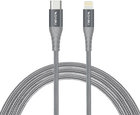 Кабель Nevox Lightning - USB-C 1M Grey (4250686408850)