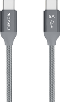 Кабель Nevox USB-C - USB-C 100W 2M Grey (4250686406542)