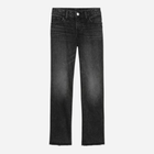 Jeansy regular fit młodzieżowe dziewczęce GAP 789592-00 157-161 cm Czarne (1200116598838)