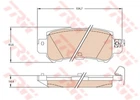 Дисковые тормозные колодки TRW (GDB3539)